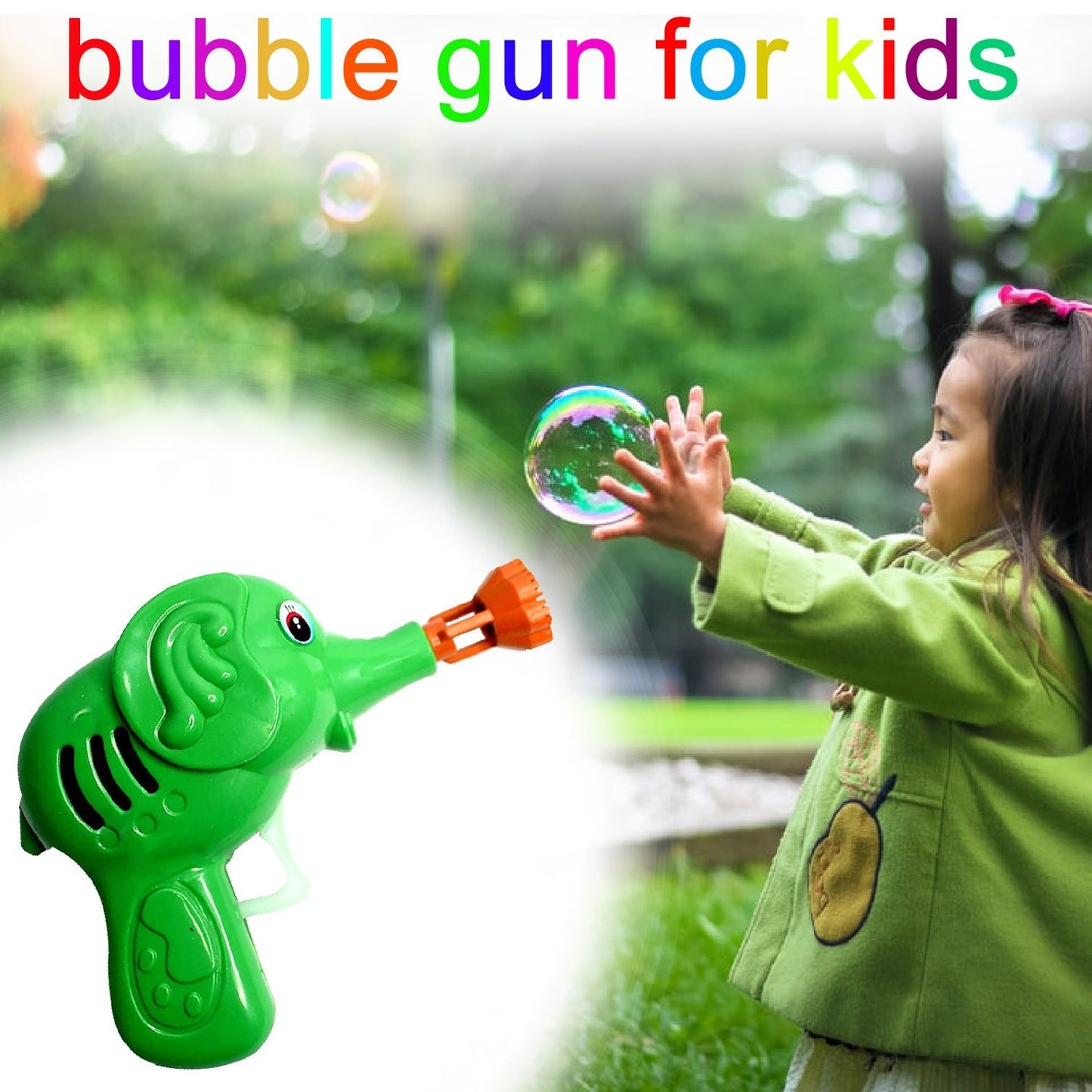 Elephant Bubble Gun Toy