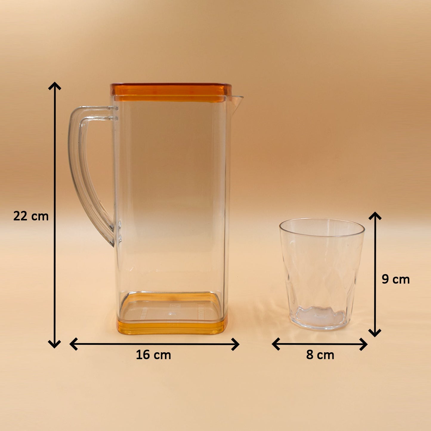 Square Water Jug Set