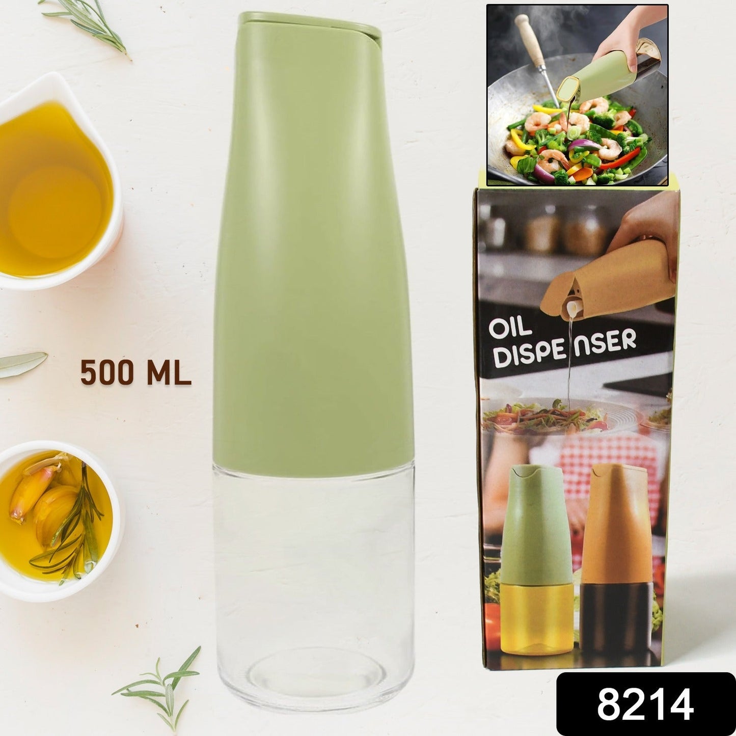 Non-Drip Glass Oil Dispenser