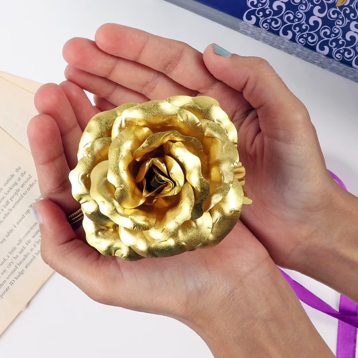 Gold Plated Rose With Premium Box