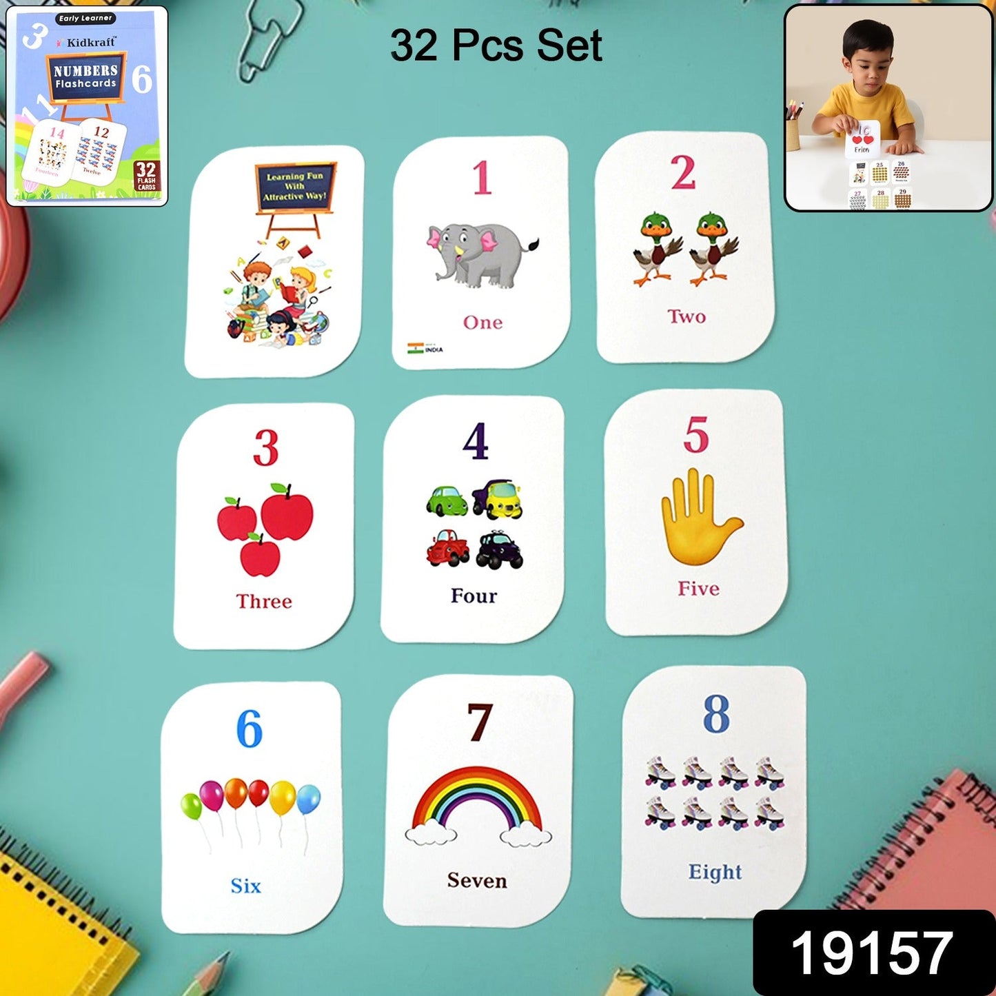 Kidkraft Number Flashcards – 32 Pcs