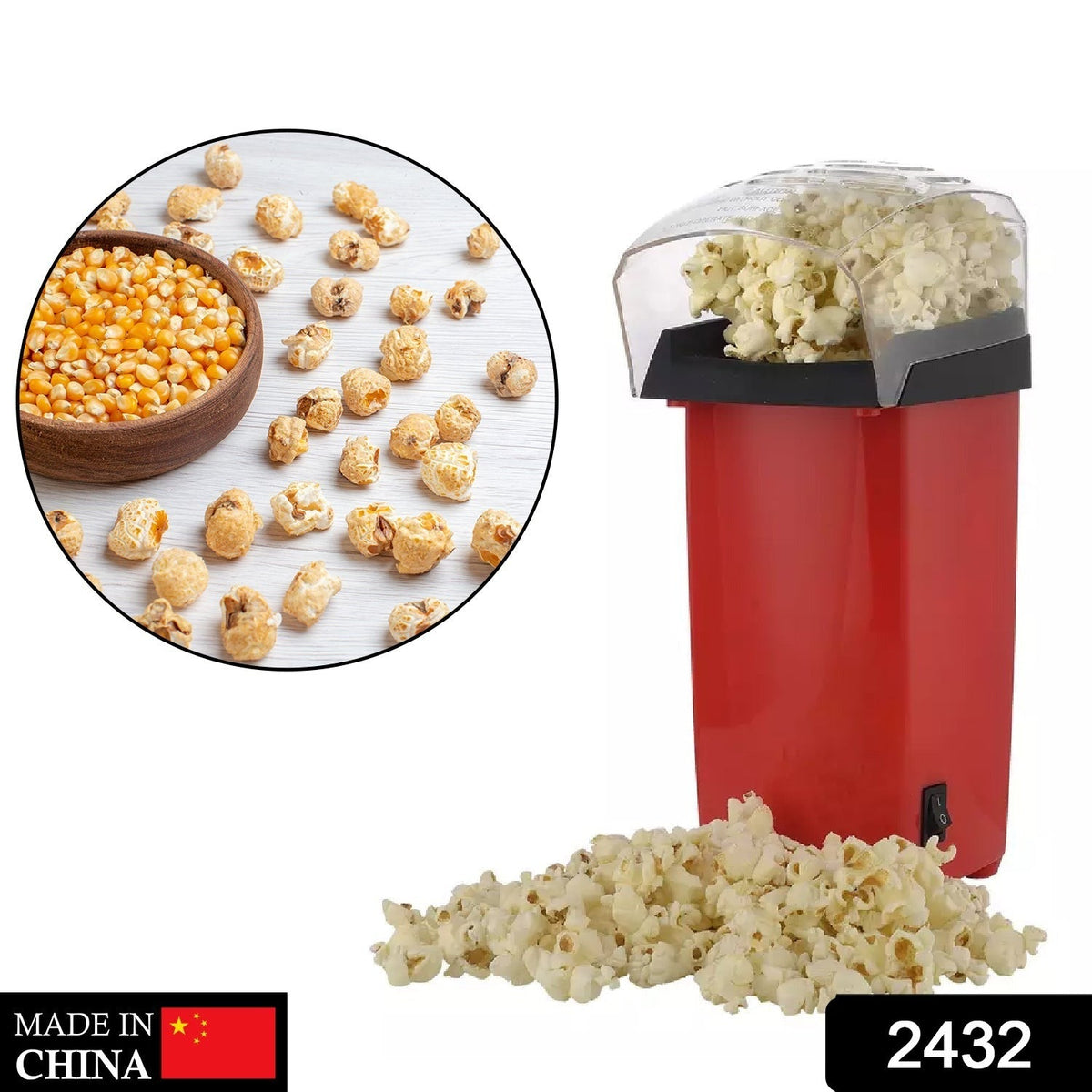 Electric Popcorn Maker Machine