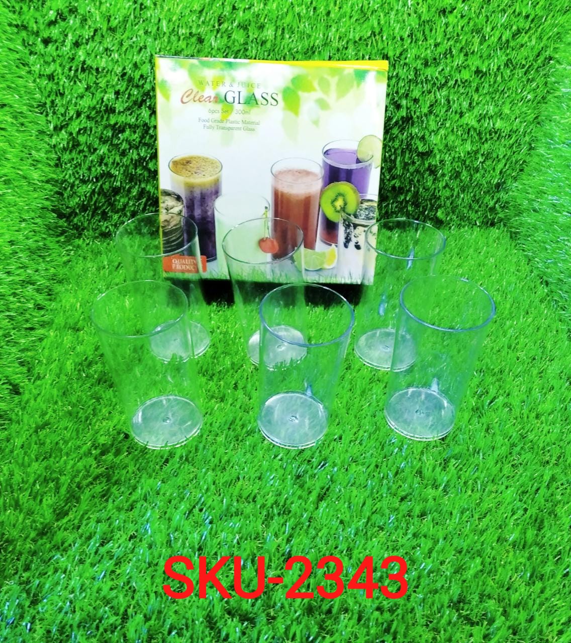 Unbreakable Transparent Glasses Set