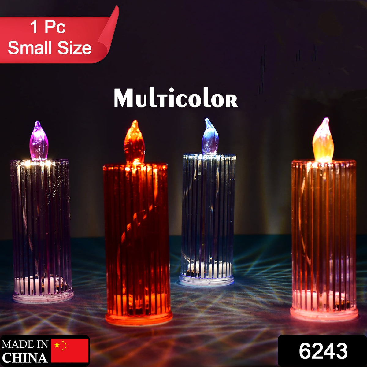 Glitter Swirl LED Candles