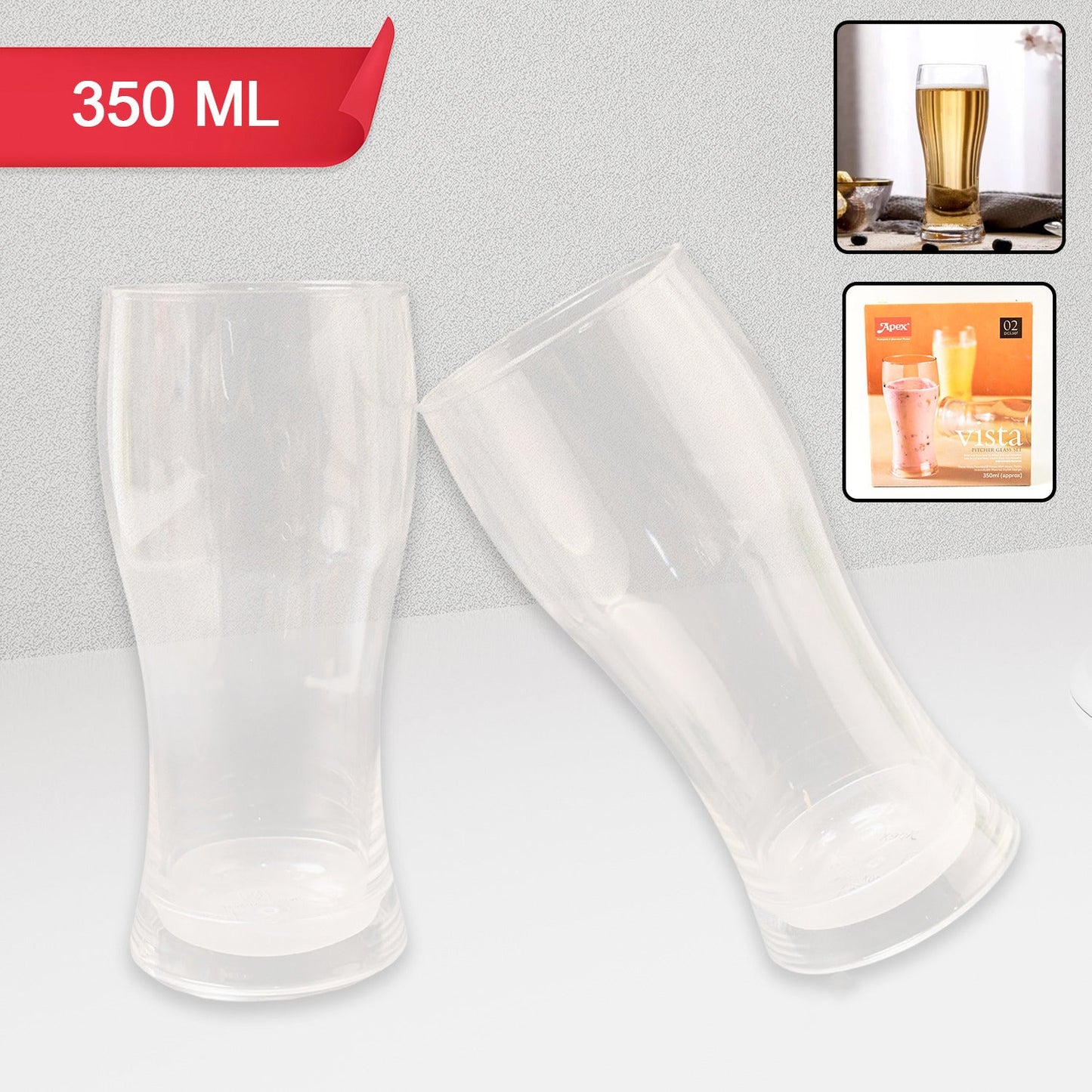Vista 2-Piece Unbreakable Glass Set