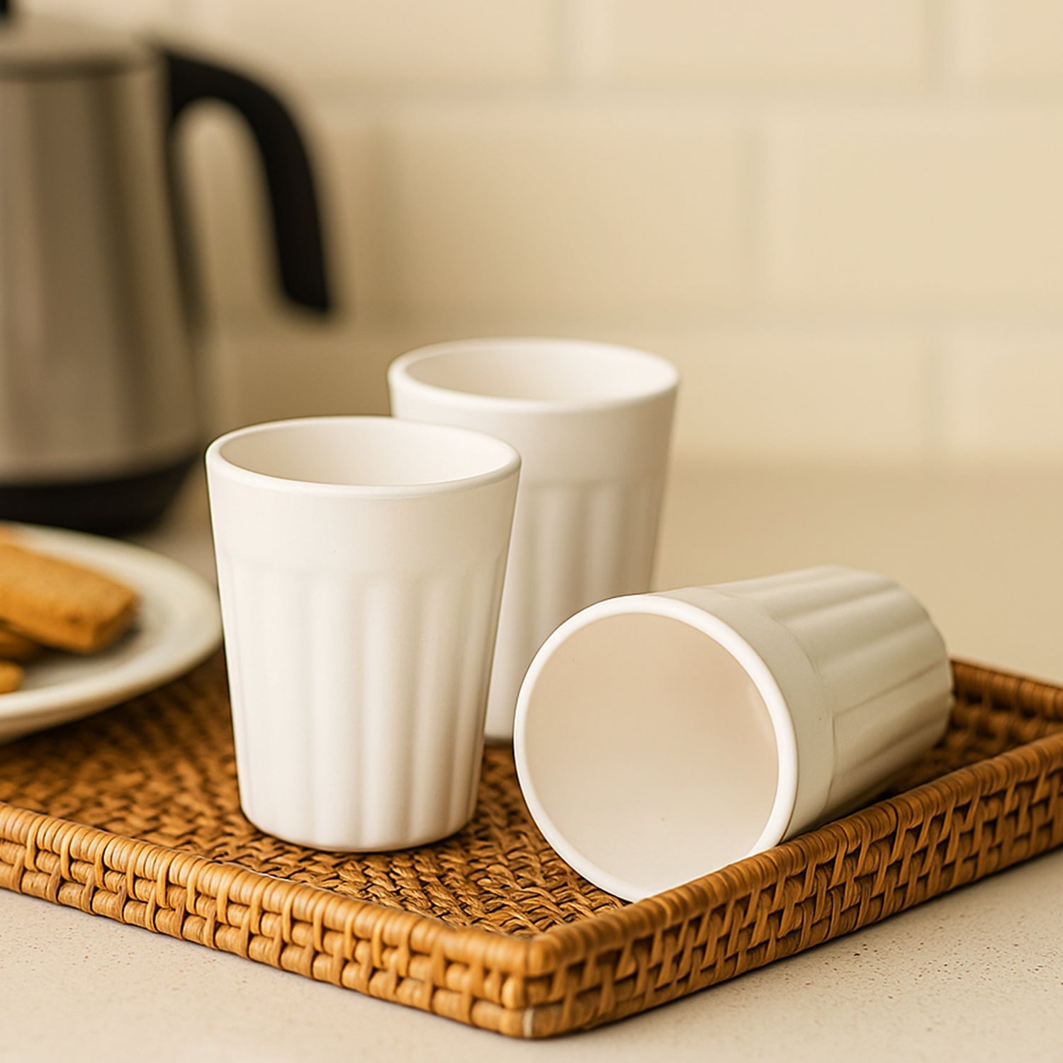 Plastic Tea Mugs Set