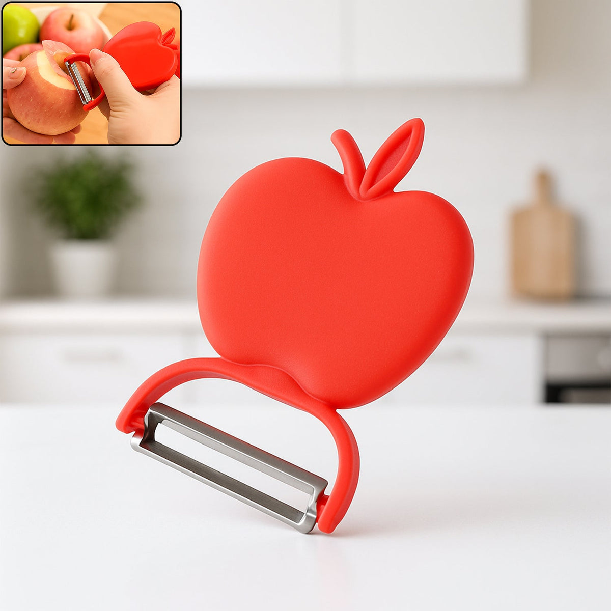 Apple-Shaped Folding Peeler