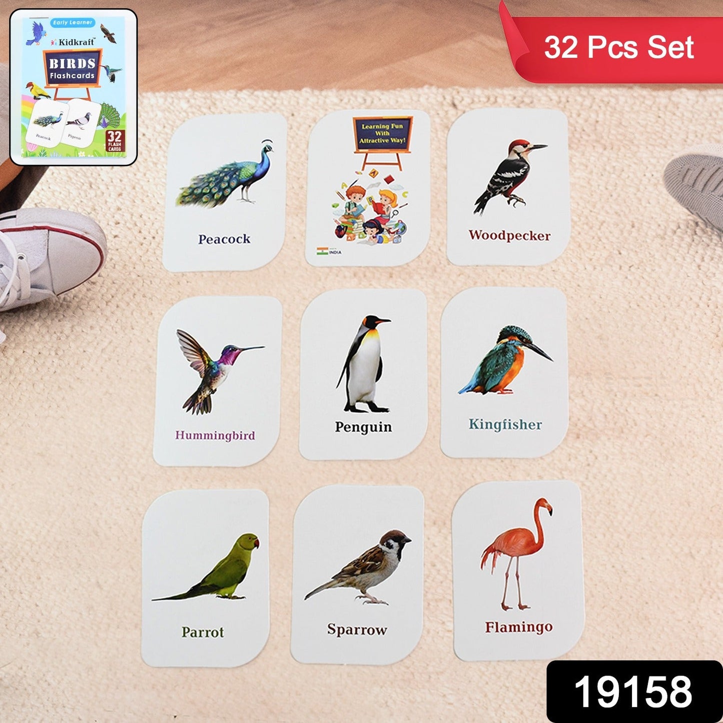 KidKraft Birds Flashcards – 32 Cards