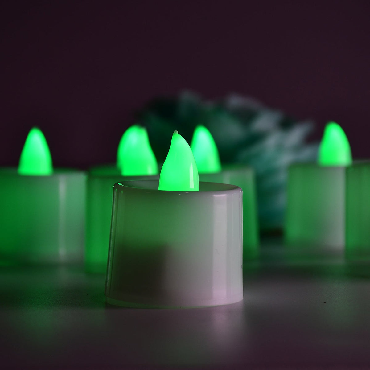 Green Flameless LED Tealights