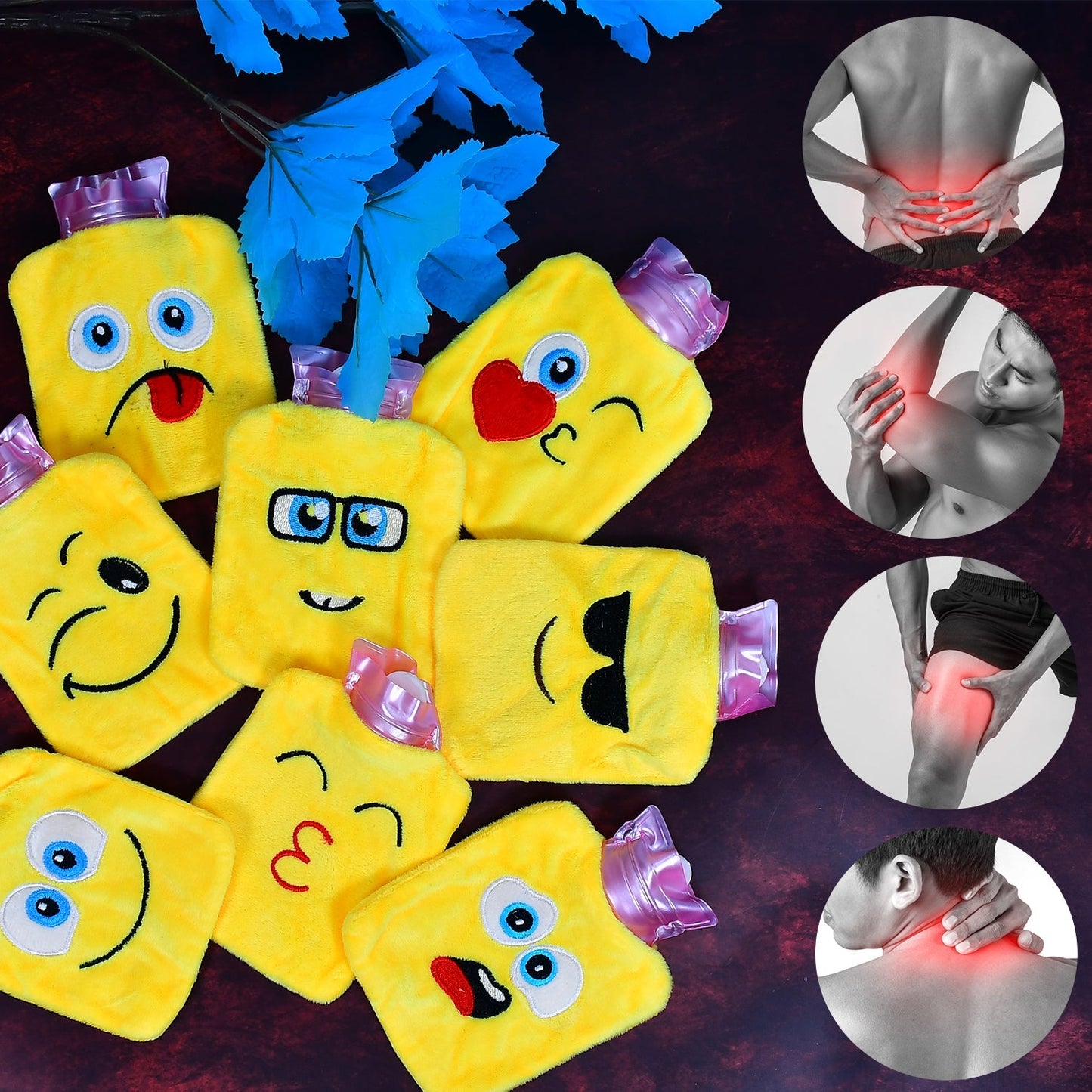 Mix Emoji Designs Small Hot Water Bag