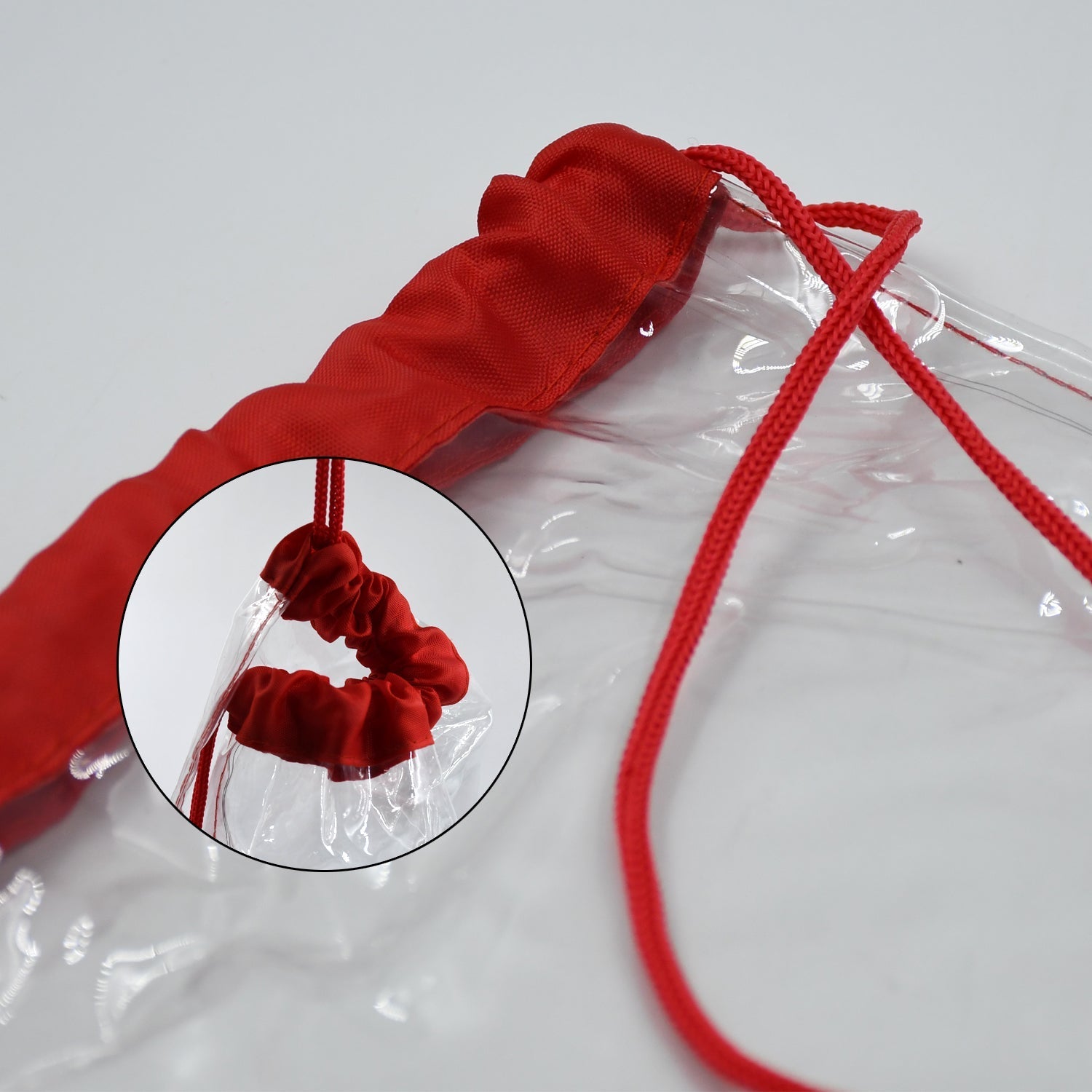 Clear Waterproof Drawstring Bag