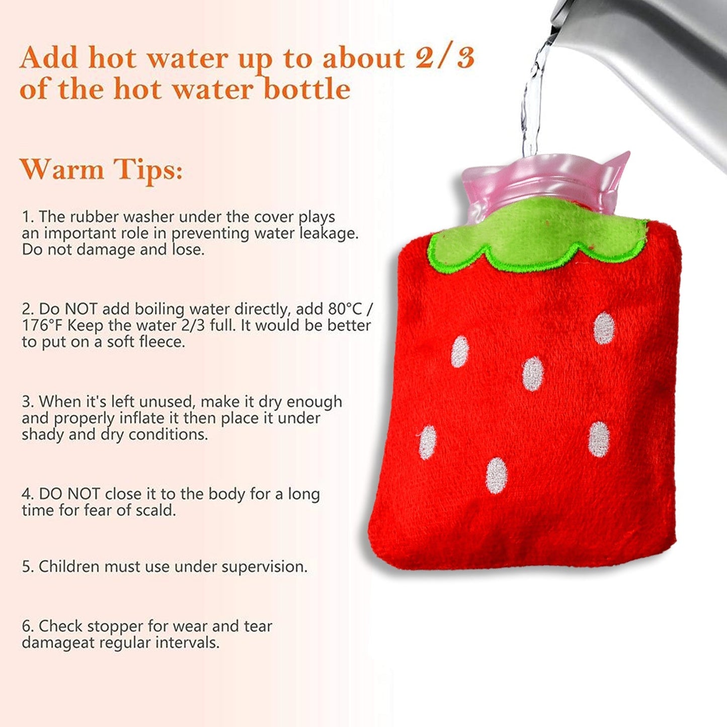 Strawberry Hot Water Bag