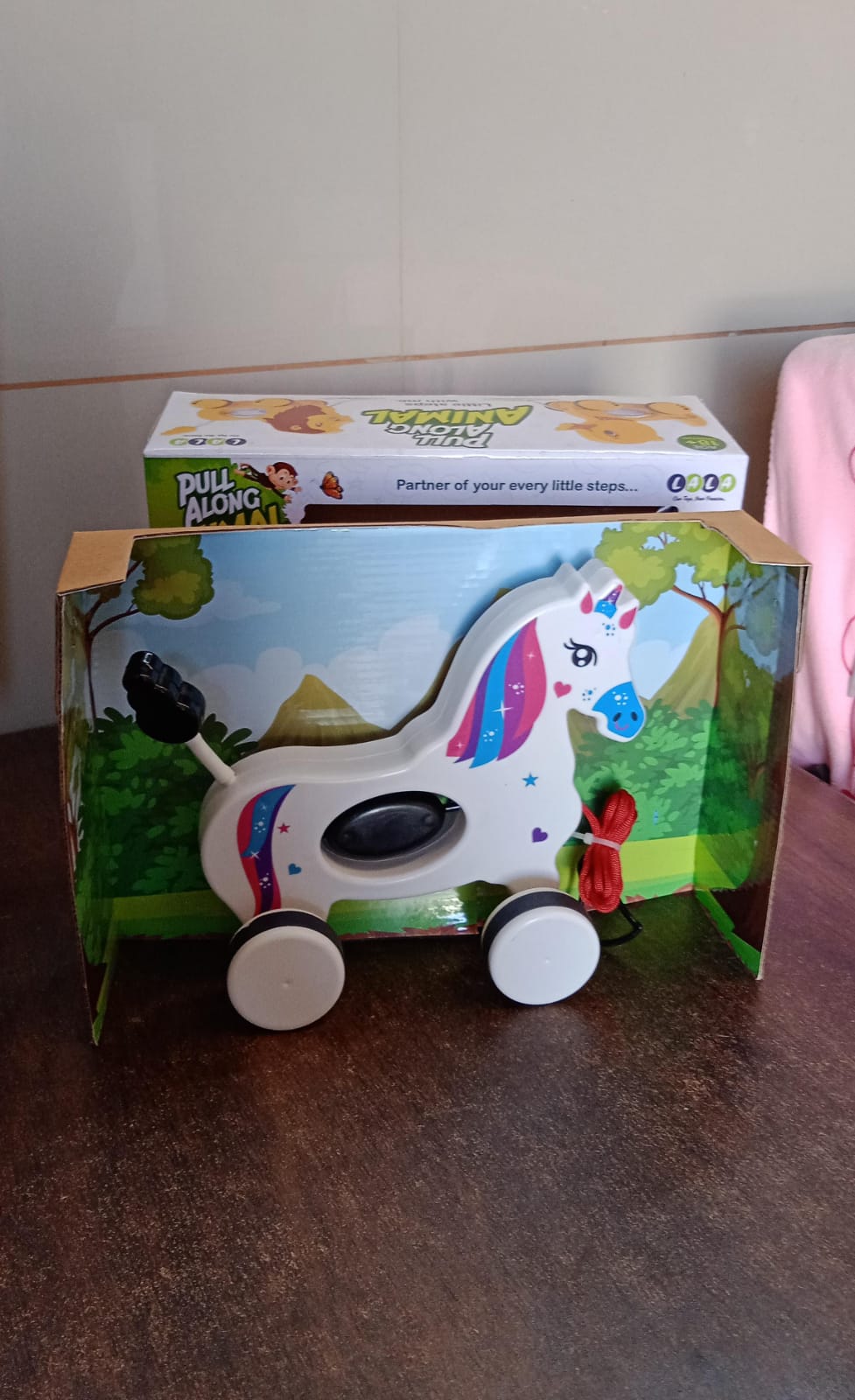 Unicorn Pull Along Toy