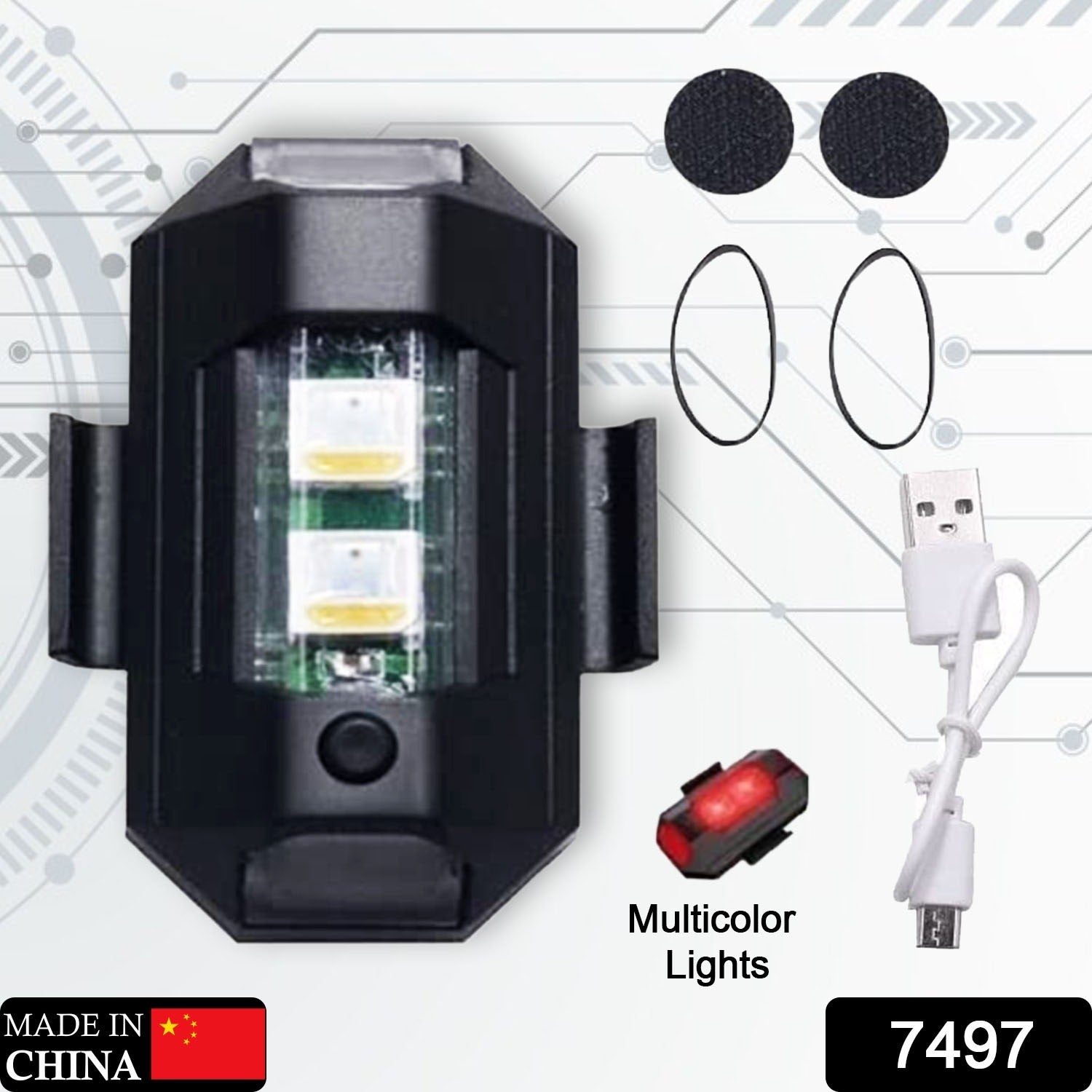 Mini RGB LED Strobe Light – 1 Pc