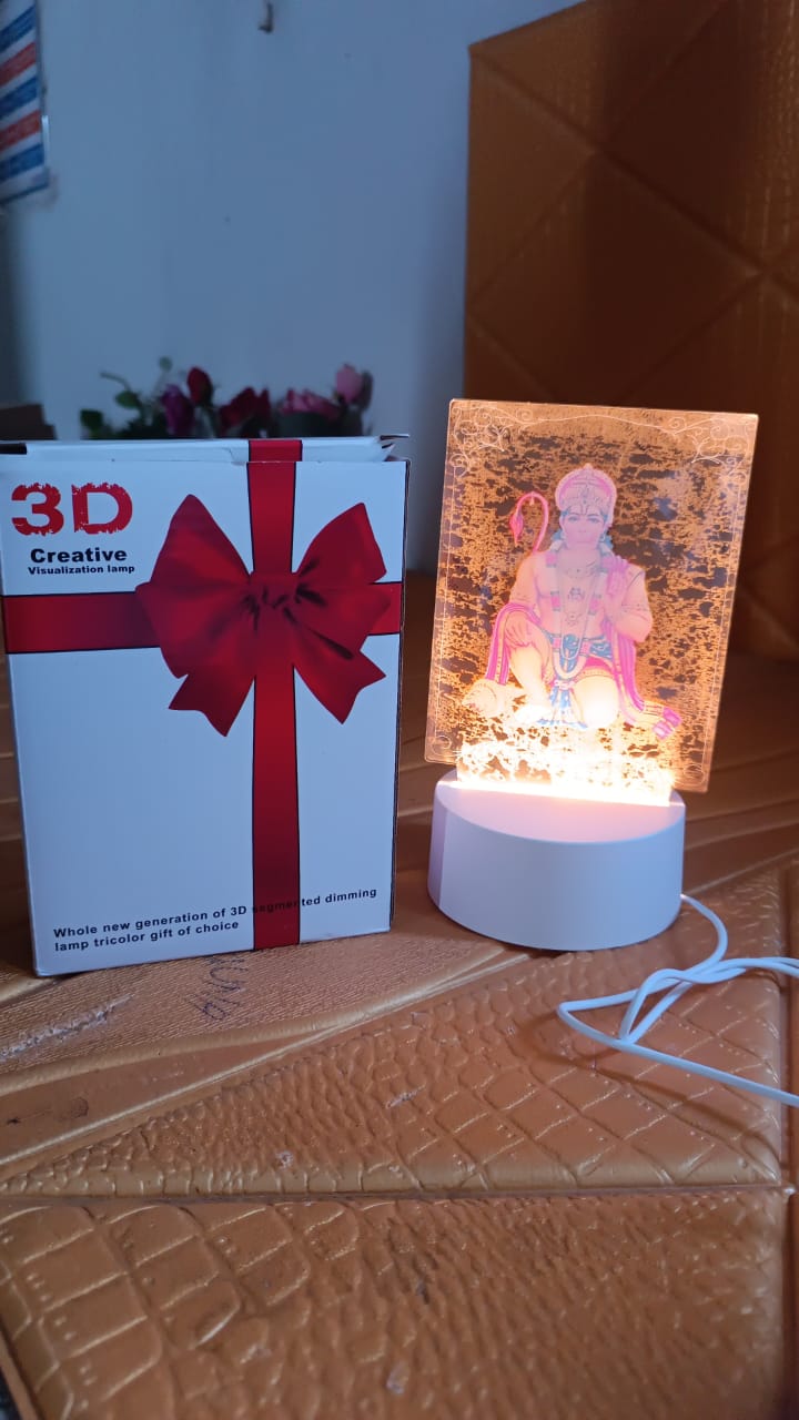 3D Lord Hanuman LED Lamp