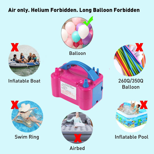 Dual Nozzle Balloon Inflator Pump