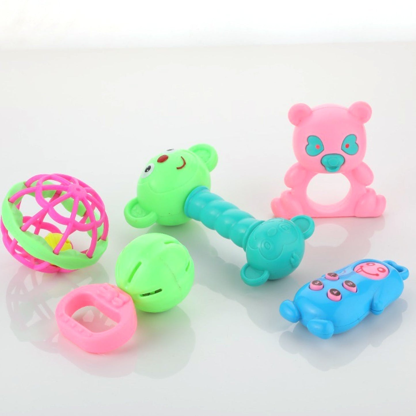 5pc Rattles Baby Toy