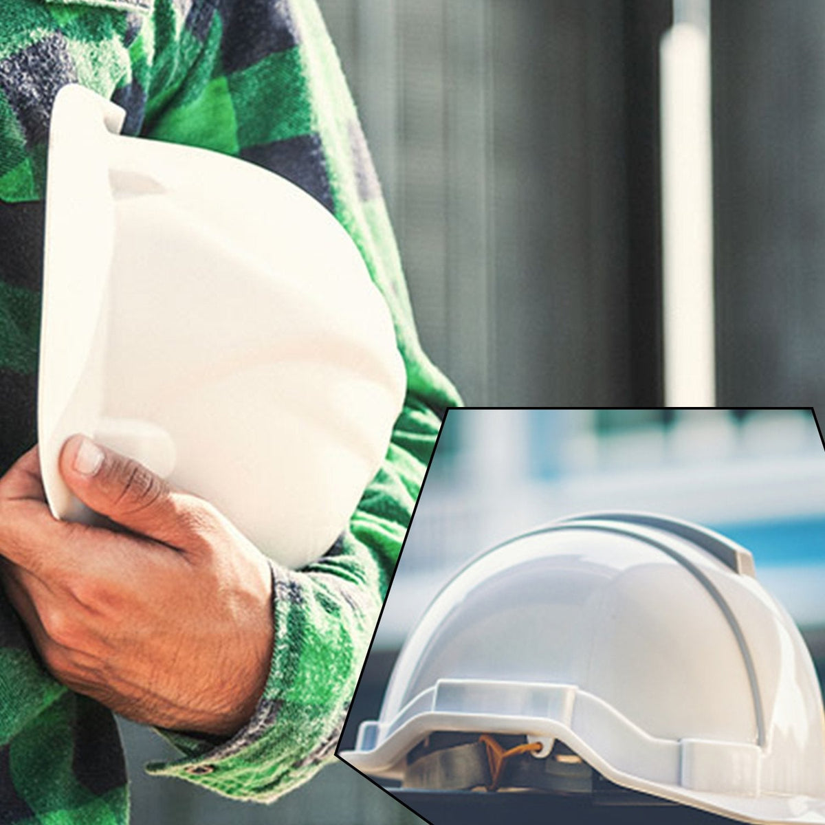Construction Protective Helmets White