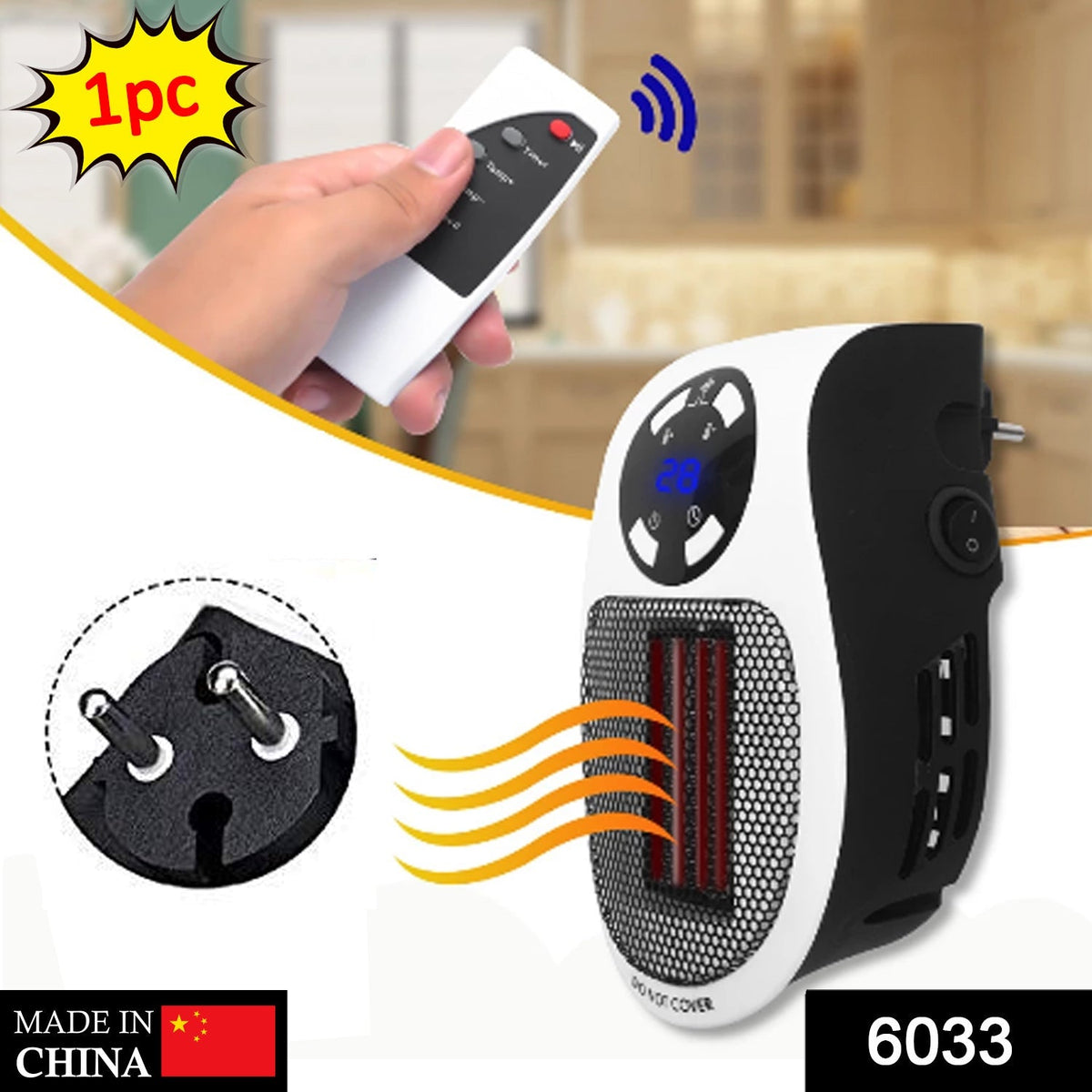 500W Portable Space Heater