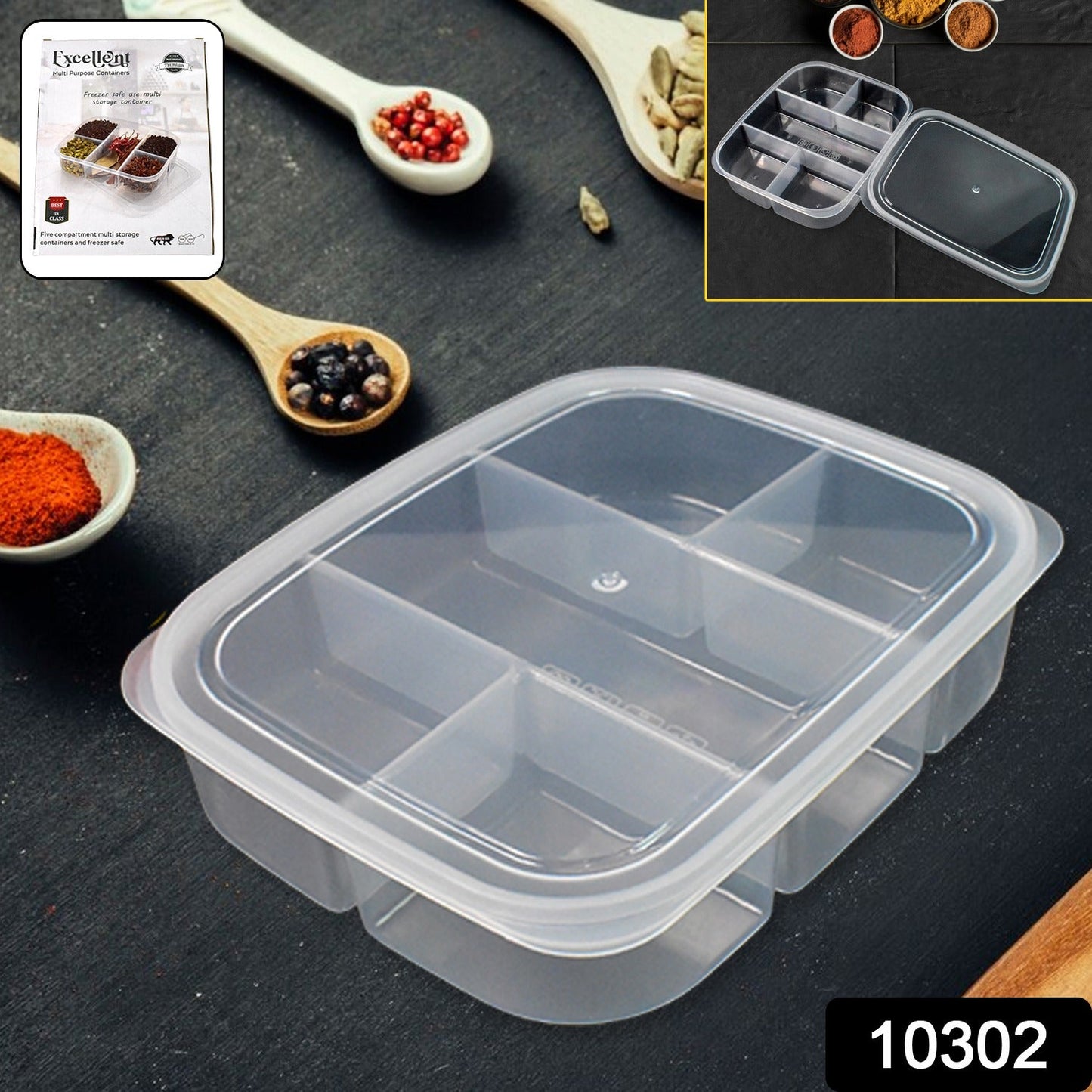 Multi-Compartment Lunch Box