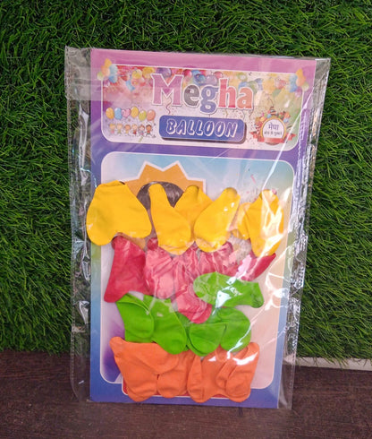 Heart Shaped Rainbow Latex Balloons (20 Pcs Set)
