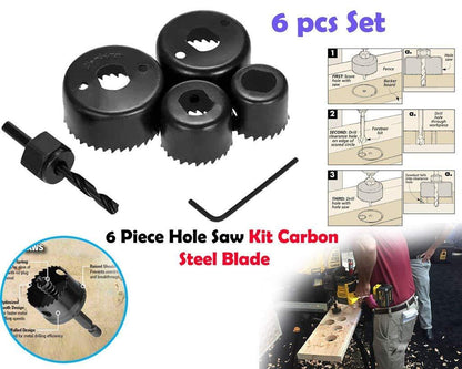 6-Piece Hole Saw Kit