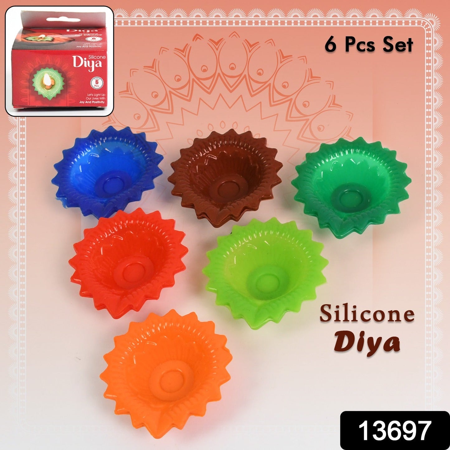 Unbreakable Silicone Diya Set