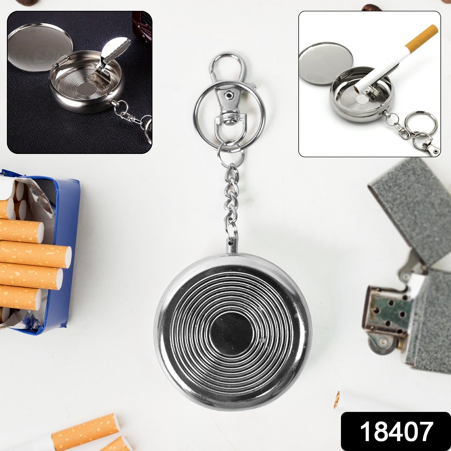 Mini Pocket Ashtray Keychain