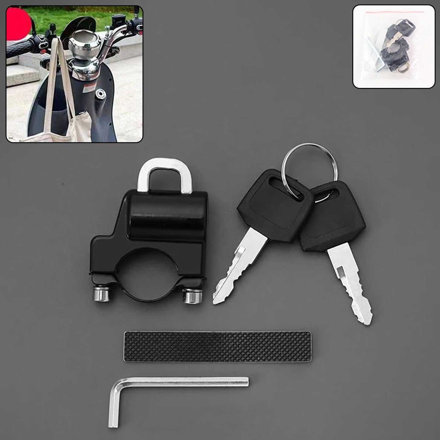 Helmet Lock For Motorcycle