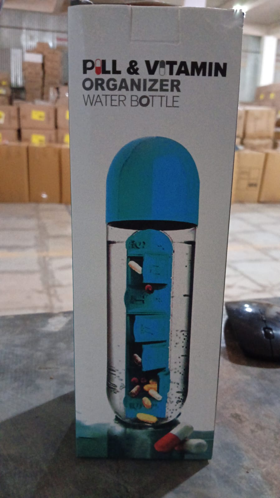 Vitamin  Pill Water Bottle (600 Ml )