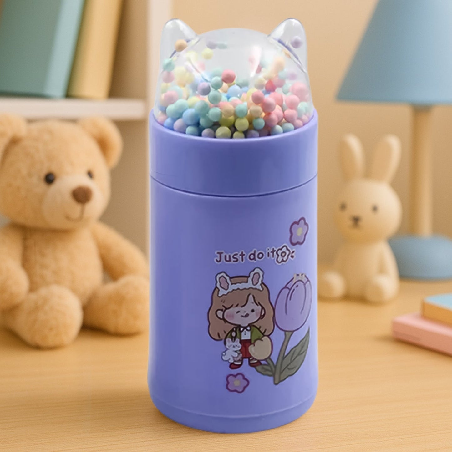 Sparkle Cat Glass Bottle