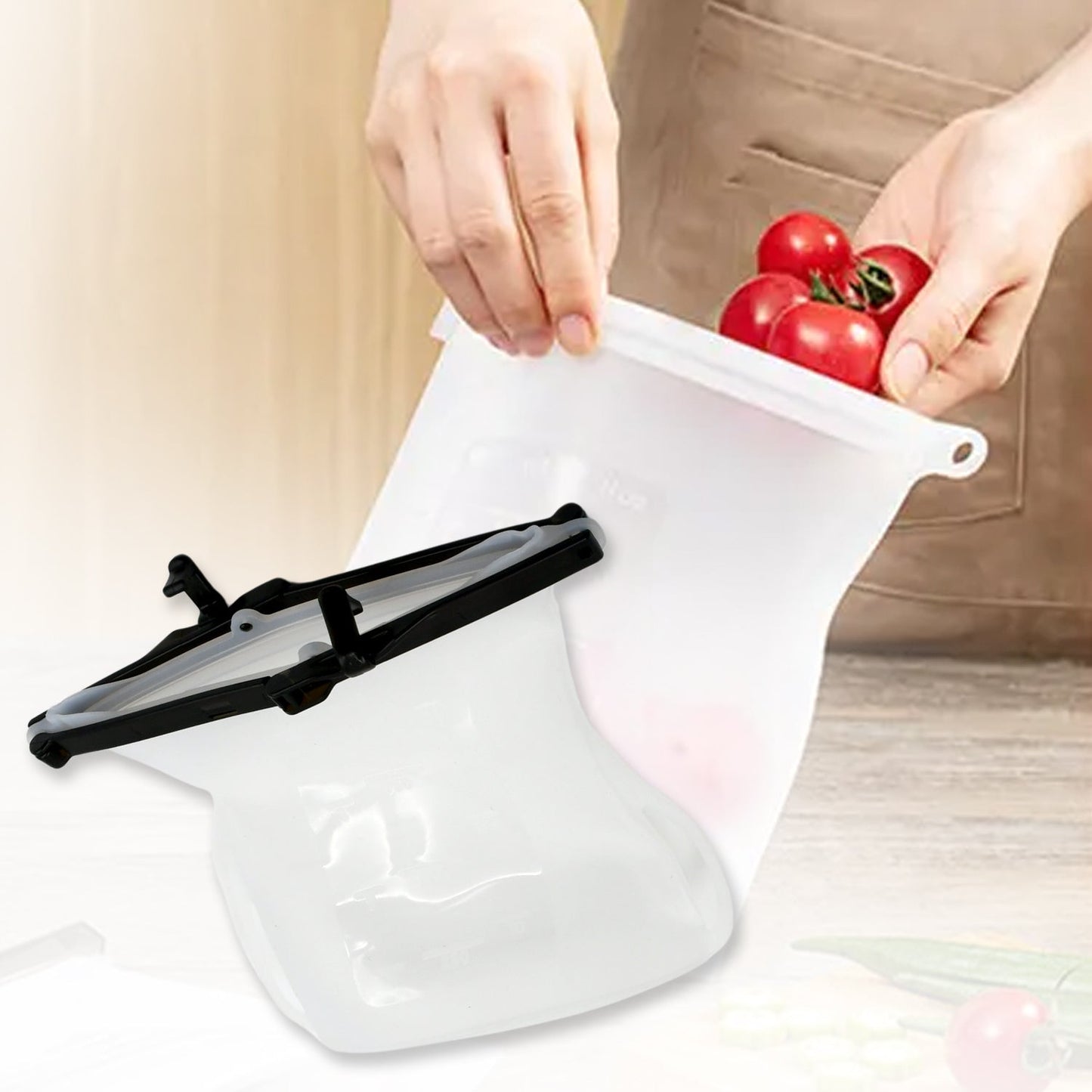 Leakproof Reusable Silicone Bags