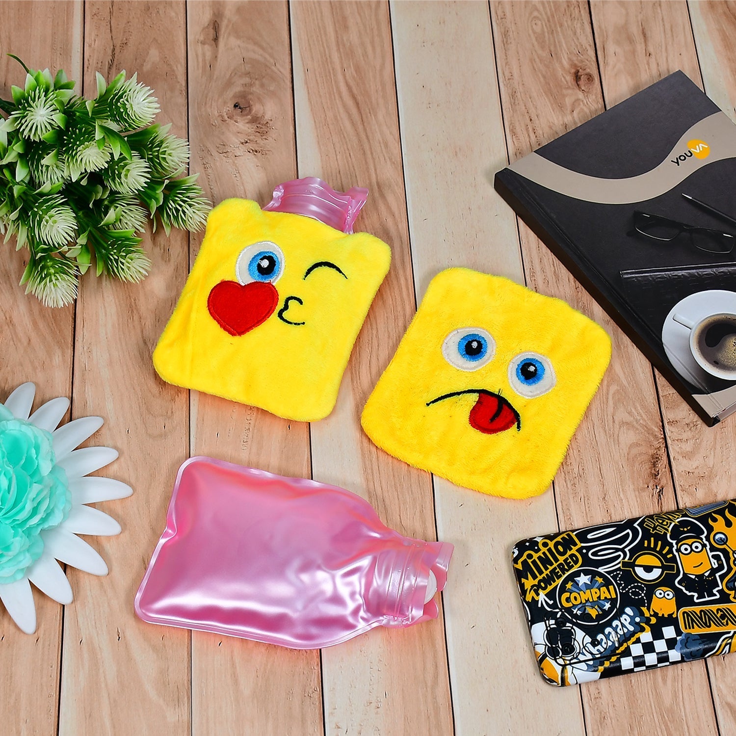 Mix Emoji Designs Small Hot Water Bag