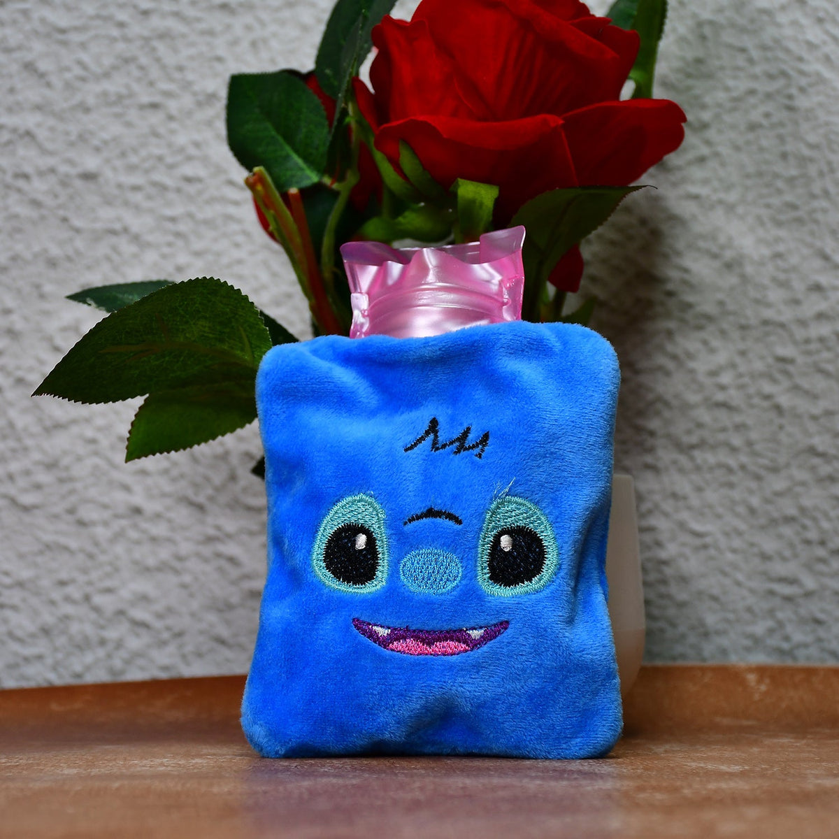 Blue Stitch Hot Water Bag with Cover