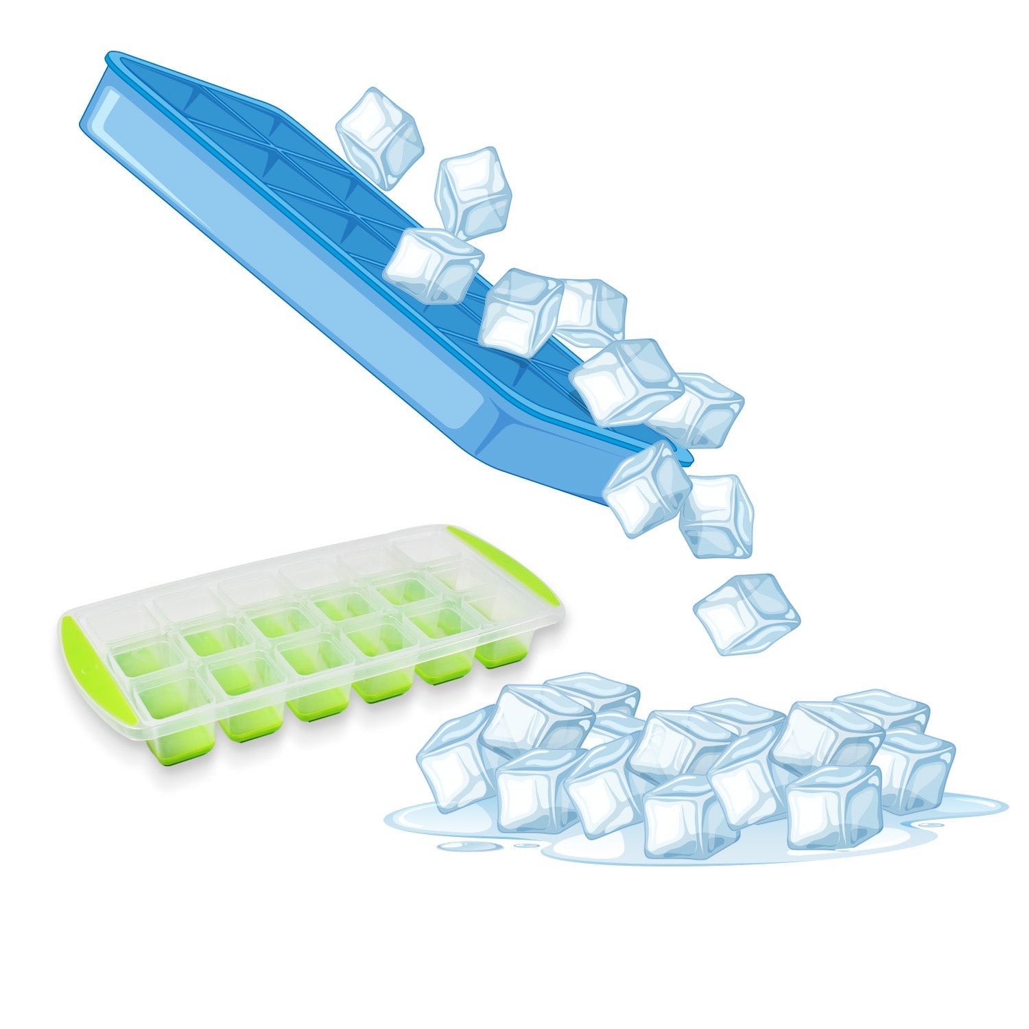 Pop-Up Silicone Ice Tray