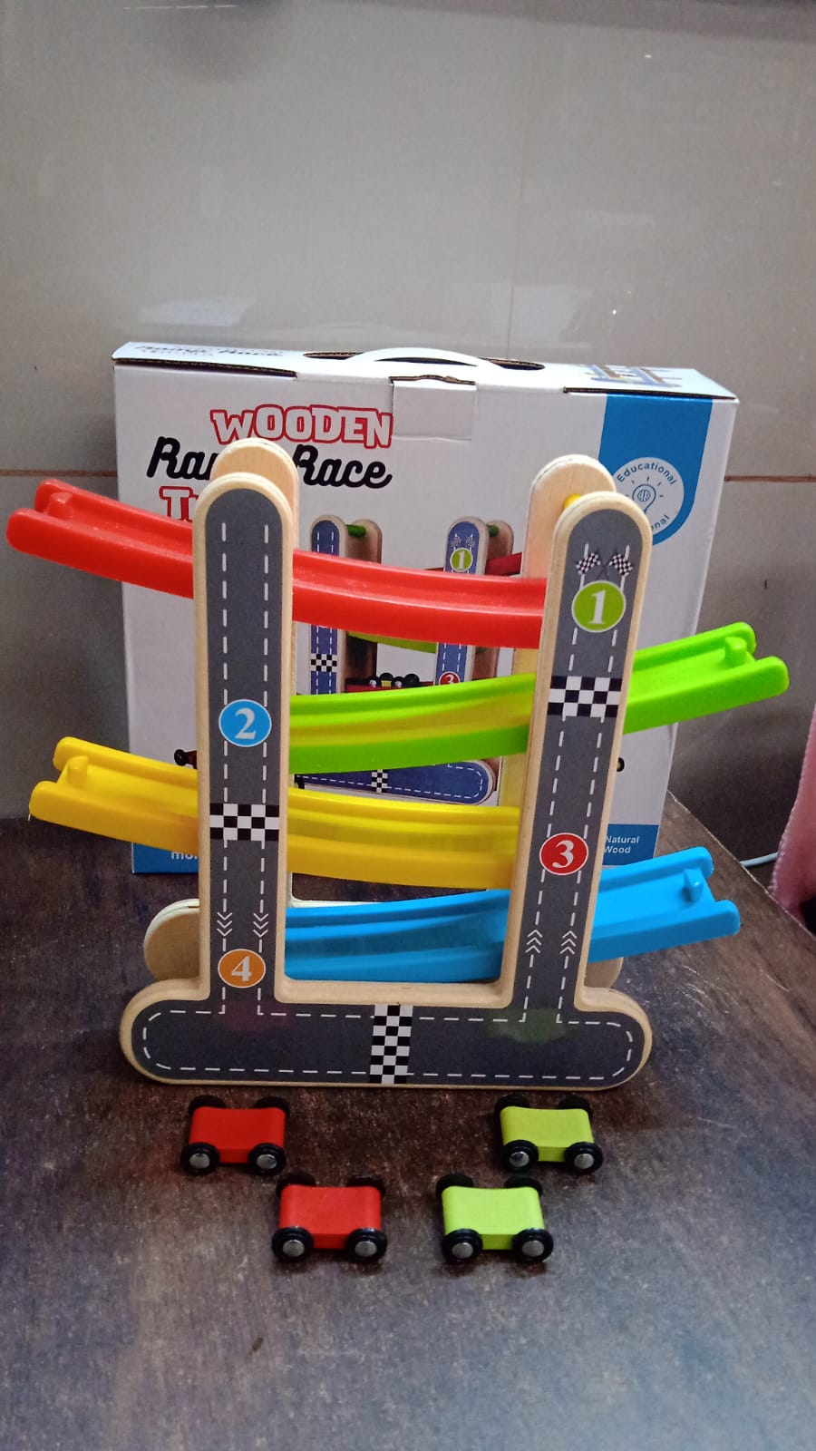 Wooden Click-Clack Race Track