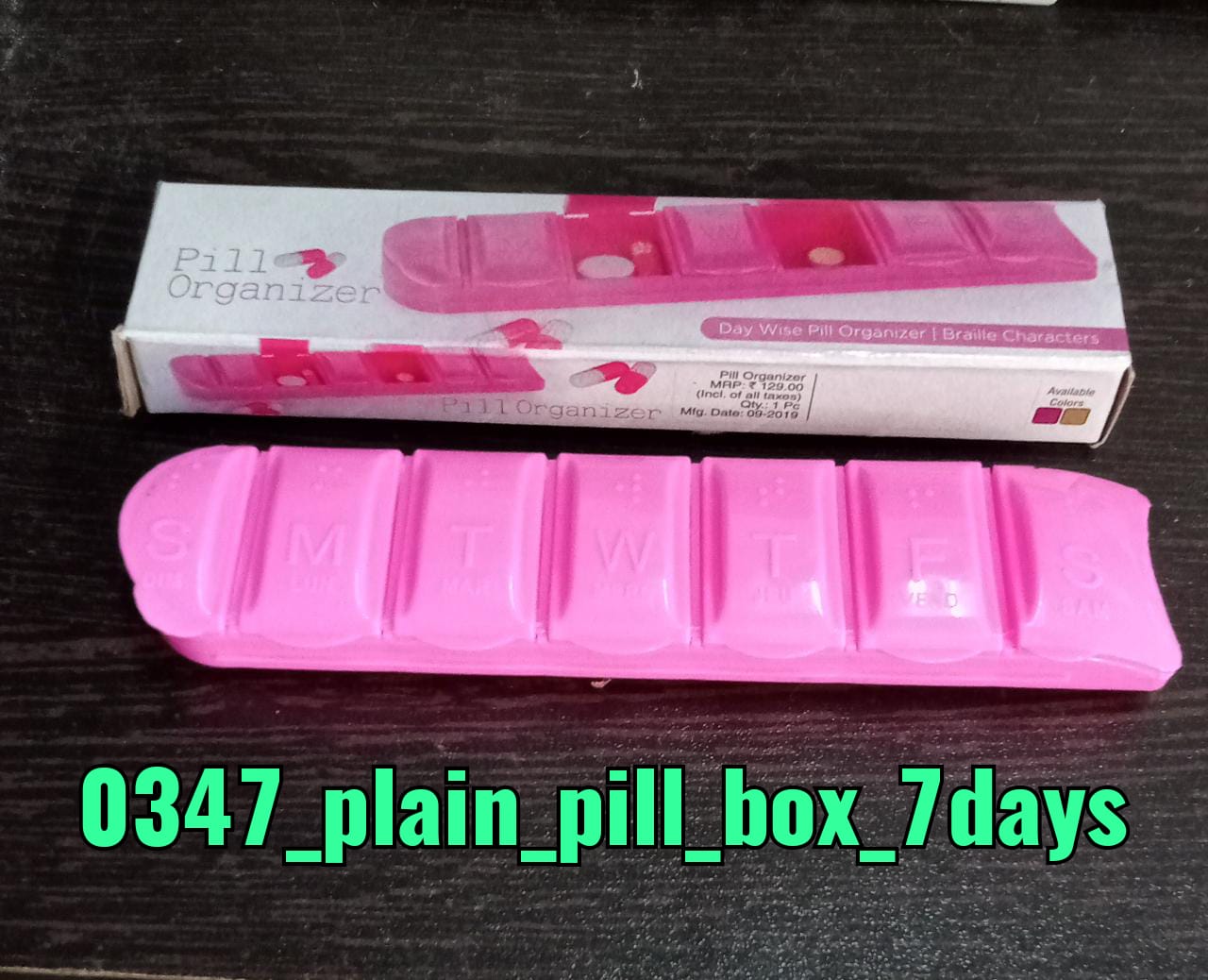 7-Day Pill Organizer Box