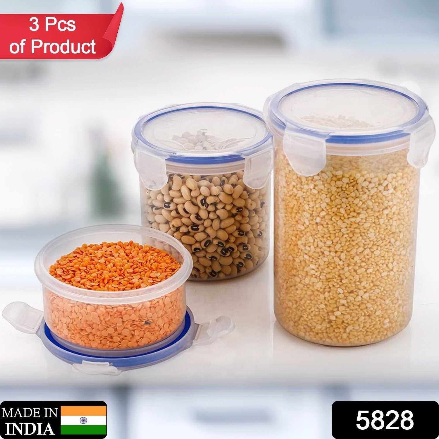 Round Airtight Food Storage (3pcs)