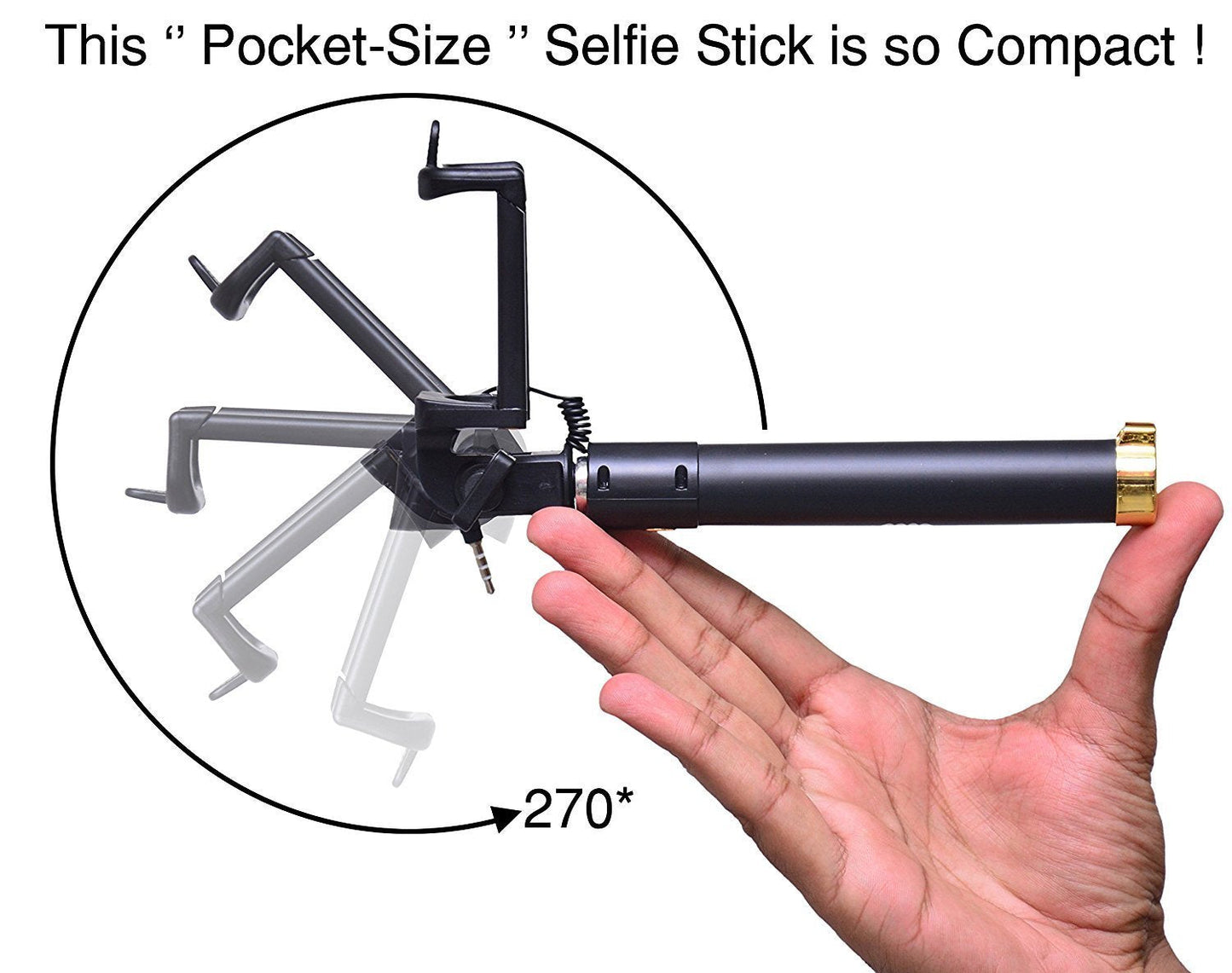 Selfie Sticks Box With Aux Wire
