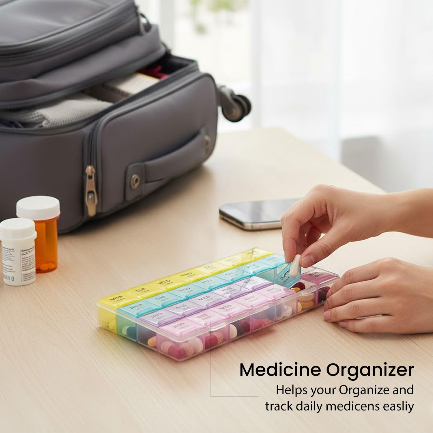 Weekly Pill Organizer Box
