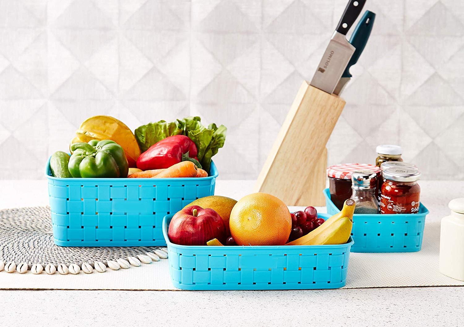 Smart Kitchen Storage Baskets – Set of 3