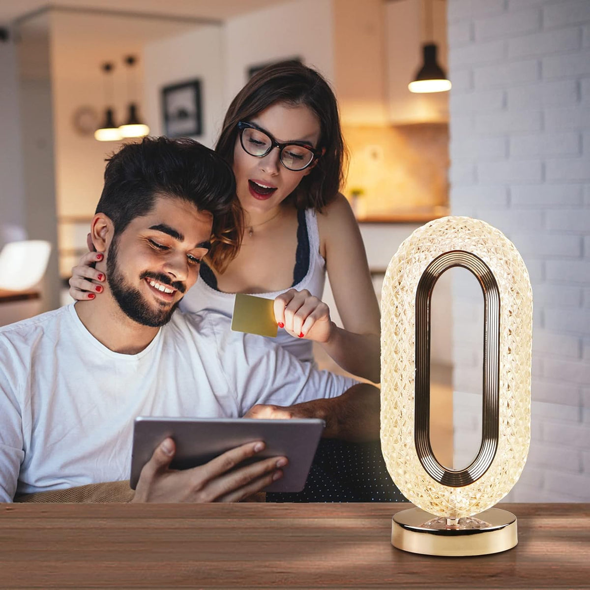 Crystal Touch Control Table Lamp