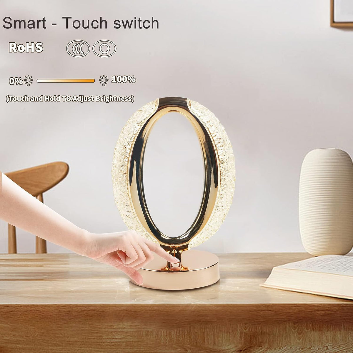 Crystal Touch Control Table Lamp
