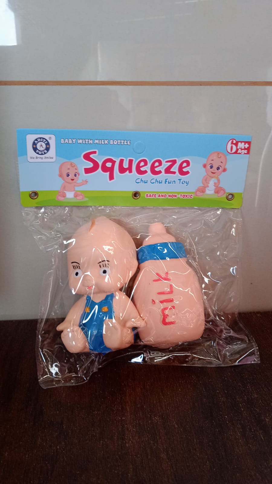 Baby And Bottle Squeeze Chu Chu Fun Toy