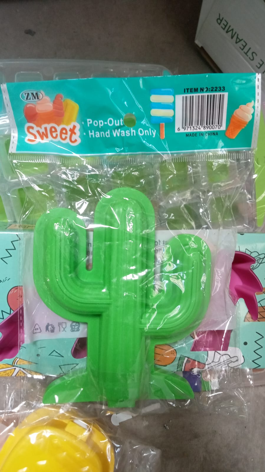 Cactus Silicone Popsicle Mold