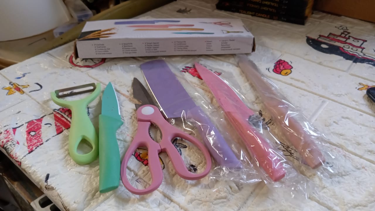 Corrugated 6pc Kitchen Knife Set