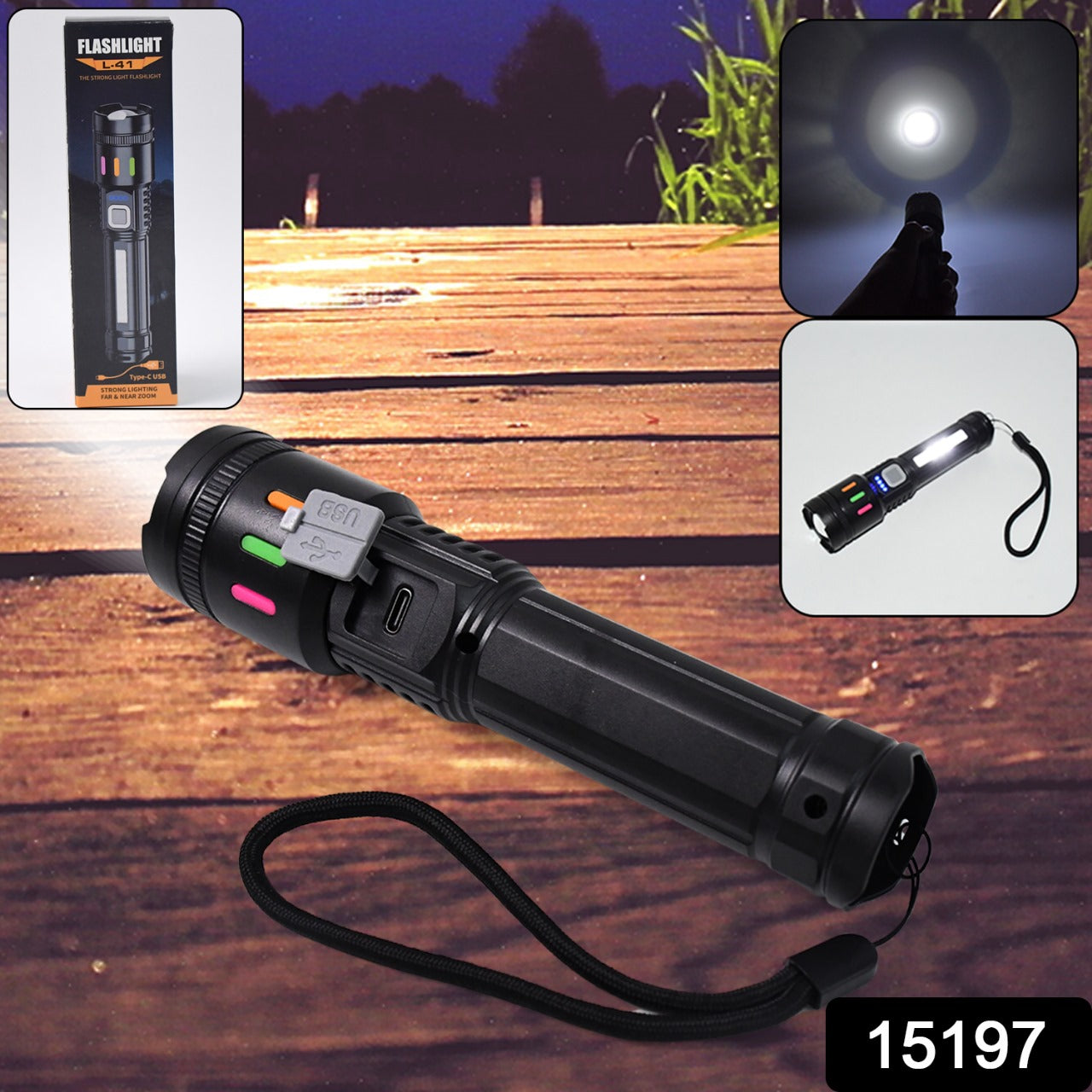 Led Torch High Lumens Fast Charging Flashlight