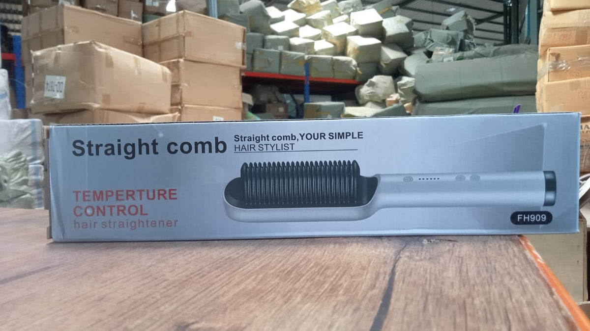 Hair Straightener Used While Massaging Head