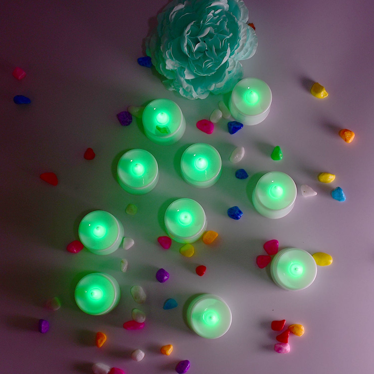 Green Flameless LED Tealights