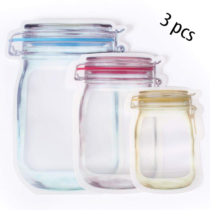 Jar-Shaped Ziplock Pouches